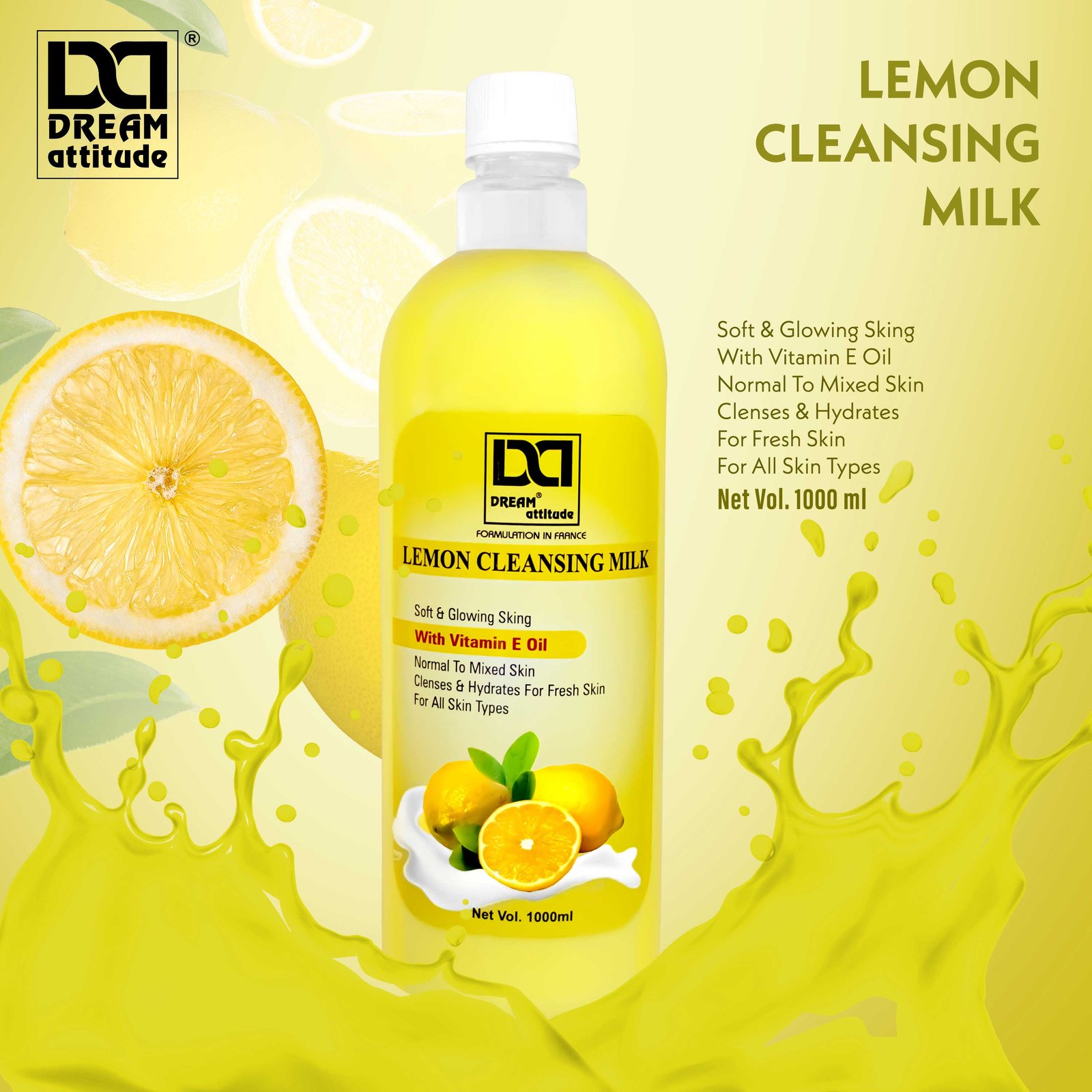 LEMON CLEANSING MILK [1000ML] [500ML] - Image 4 - NR Beauty World